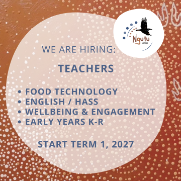 Hiring teaching positions to start in term 1, 2027